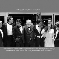 Sergio Leone and staff : Robert De Niro,James Woods, Burt Young,Elizabeth McGovern i Joe Pesci